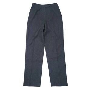Evan-Picone Vintage 100% Wool Pant Career Dress Slacks Straight Leg Gray 12 Work